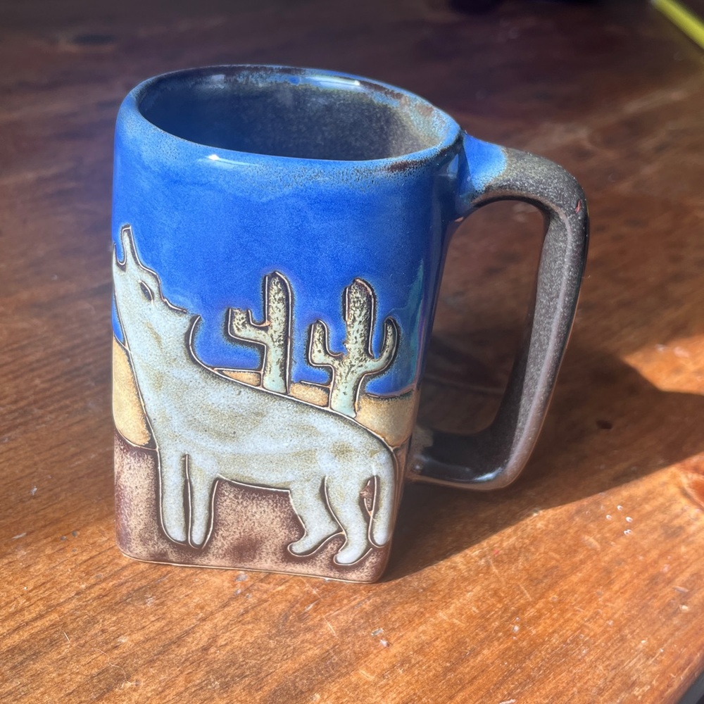 Howling Wolves Mara Mug  stoneware pottery 12oz